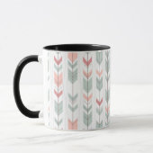 Geometrisches Muster im Retrostil Tasse (Links)