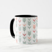 Geometrisches Muster im Retrostil Tasse (Vorderseite Links)
