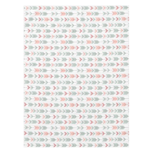 Geometrisches Muster im Retrostil Tischdecke (Vorderseite)