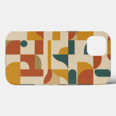 Geometrisches Muster im Stil der Mitte des 20. Jah Case-Mate iPhone Hülle (Rückseite (Horizontal))