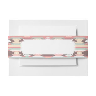 Geometrisches Muster in aztekischer Art 2 Einladungsbanderole