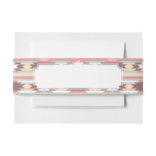 Geometrisches Muster in aztekischer Art 2 Einladungsbanderole (Vorderseite Beispiel)