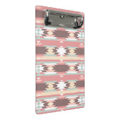 Geometrisches Muster in aztekischer Art 2 Mini Klemmbrett (Schrägansicht)