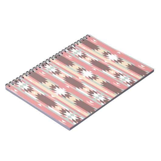 Geometrisches Muster in aztekischer Art 2 Notizblock (Linke Seite)