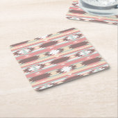 Geometrisches Muster in aztekischer Art 2 Rechteckiger Pappuntersetzer (angewinkelt)