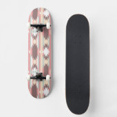 Geometrisches Muster in aztekischer Art 2 Skateboard (Vorderseite)