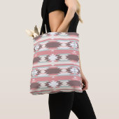 Geometrisches Muster in aztekischer Art 2 Tasche (Von Nahem)