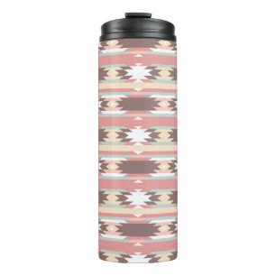 Geometrisches Muster in aztekischer Art 2 Thermosbecher
