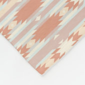 Geometrisches Muster in aztekischer Art 3 Fleecedecke (Ecke)