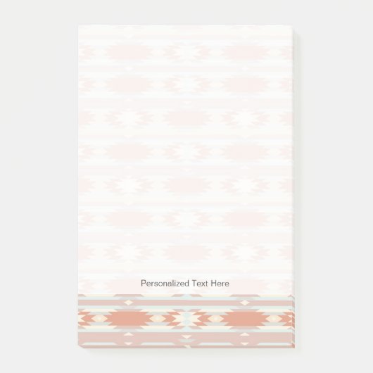 Geometrisches Muster in aztekischer Art 3 Post-it Klebezettel (Vorderseite)