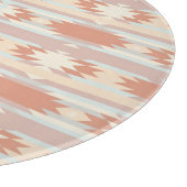 Geometrisches Muster in aztekischer Art 3 Schneidebrett (Ecke)