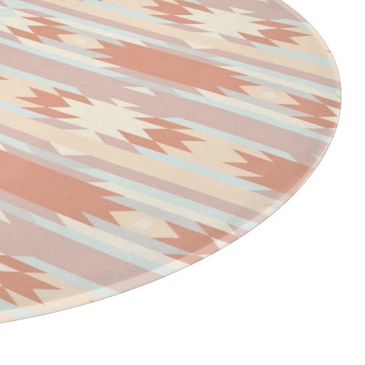 Geometrisches Muster in aztekischer Art 3 Schneidebrett (Ecke)