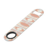 Geometrisches Muster in aztekischer Art 3 Speedflaschenöffner (Rückseite Schrägansicht)