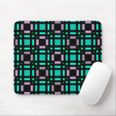 Geometrisches Muster in den Farben grün und geomet Mousepad (Mit Mouse)