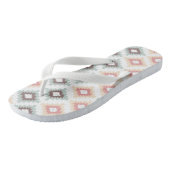 Geometrisches Muster in der aztekischen Art Badesandalen (Schrägansicht)