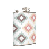 Geometrisches Muster in der aztekischen Art Flachmann (Rechts)