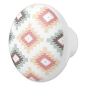 Geometrisches Muster in der aztekischen Art Keramikknauf (Rechts)