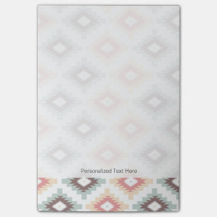 Geometrisches Muster in der aztekischen Art Post-it Klebezettel