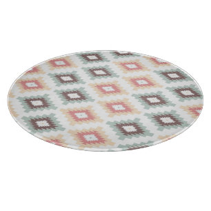 Geometrisches Muster in der aztekischen Art Schneidebrett