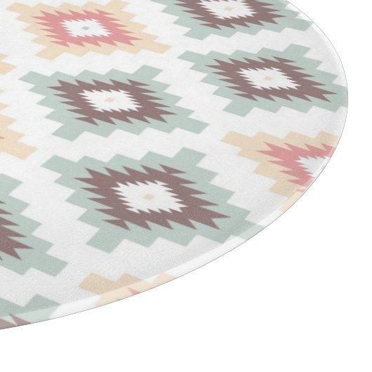 Geometrisches Muster in der aztekischen Art Schneidebrett (Ecke)