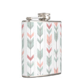 Geometrisches Muster in der Retro Art Flachmann (Rechts)