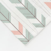 Geometrisches Muster in der Retro Art Fleecedecke (Ecke)