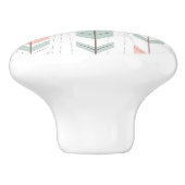 Geometrisches Muster in der Retro Art Keramikknauf (Seitenansicht)