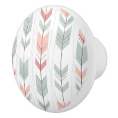 Geometrisches Muster in der Retro Art Keramikknauf (Rechts)