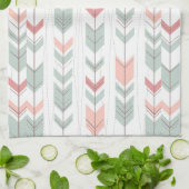 Geometrisches Muster in der Retro Art Küchentuch (Gefaltet)