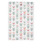 Geometrisches Muster in der Retro Art Mini Klemmbrett (Rückseite)