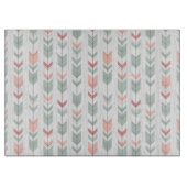 Geometrisches Muster in der Retro Art Schneidebrett (Vorderseite)