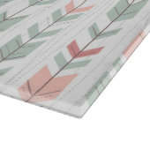 Geometrisches Muster in der Retro Art Schneidebrett (Ecke)