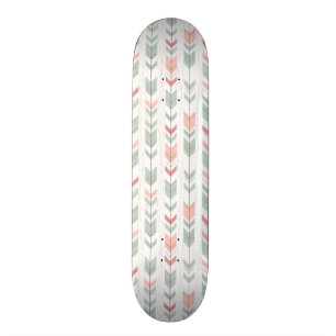Geometrisches Muster in der Retro Art Skateboard