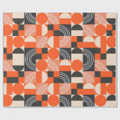 Geometrisches Muster in hellen Farbblöcken.  Geschenkpapier (Flach)