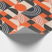 Geometrisches Muster in hellen Farbblöcken.  Geschenkpapier (Ecke)