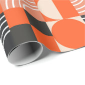 Geometrisches Muster in hellen Farbblöcken.  Geschenkpapier (Rolleneckpunkt)