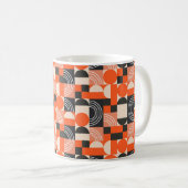 Geometrisches Muster in hellen Farbblöcken. Kaffeetasse (VorderseiteRechts)