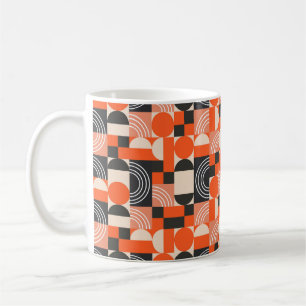 Geometrisches Muster in hellen Farbblöcken. Kaffeetasse