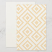 geometrisches Muster in Lozenform Briefpapier (Vorne/Hinten)