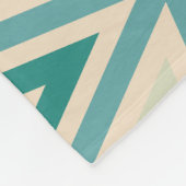 Geometrisches Muster in Vintagen Farben Fleecedecke (Ecke)