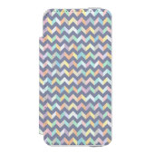 Geometrisches Muster Incipio iPhone Geldbeutel-Hülle (Folio Vorderseite)