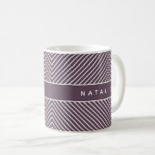 geometrisches Muster, initial/monogramm Kaffeetasse (VorderseiteRechts)