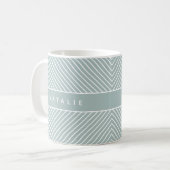 geometrisches Muster, initial/monogramm Kaffeetasse (Vorderseite Links)