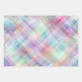Geometrisches Muster | Irisierender Diamantschliff Geschenkpapier Set (Vorderseite 3)