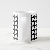 Geometrisches Muster Jumbo-Tasse (Rückseite)
