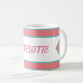 Geometrisches Muster Kaffeetasse (VorderseiteRechts)