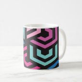 Geometrisches Muster Kaffeetasse (VorderseiteRechts)