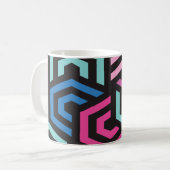 Geometrisches Muster Kaffeetasse (Vorderseite Links)