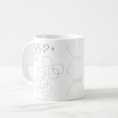 Geometrisches Muster Kaffeetasse (Vorderseite Links)