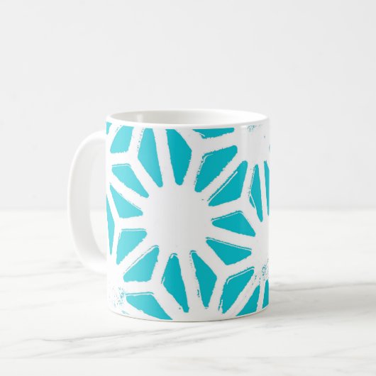geometrisches Muster Kaffeetasse (Vorderseite Links)